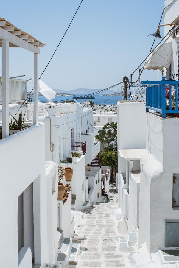 White And Grey Chora Apartman Mykonos Town Kültér fotó